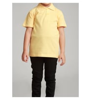 Kız Çocuk Polo Yaka Kısa Kol Okul T-shirt