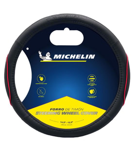 Michelin MC1003NR Premium Suni Deri Direksiyon Kılıfı KIRMIZI