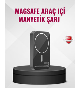 Magsafe Araç Telefon Tutucu 15W Hızlı Şarj Type-C Girişli