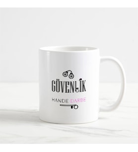 Özel Güvenlik Kupa Bardak (2. Tasarım) (Beyaz)