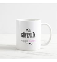 Özel Güvenlik Kupa Bardak (2. Tasarım) (Beyaz)