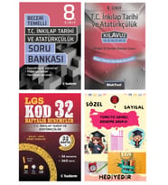 TUDEM YAYINLARI LGS T.C İNKILAP TARİHİ BECERİ TEMELLİ SORU BANKASI - T.C İNKILAP TARİHİ KLAVUZ DENEM