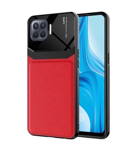 Oppo Reno 4 Lite Kılıf Parlak TPU Emiks Kapak (Kırmızı)