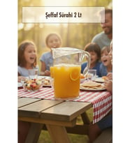 Akrilik 2 Lt Şeffaf Sürahi (Buzdolabı Kapak Rafına Sığar)