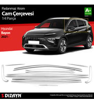 Hyundai Bayon Krom Cam Çerçevesi 14 Prç. 2021-2024 A+ Kalite