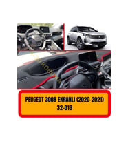 Peugeot 3008 2020 Ön Örtüsü Göğüs Panel Torpido Koruma Koruyucu Kılıfı Halısı Yedek Parça