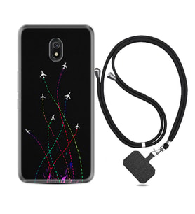 Xiaomi Redmi 8A 8 Pro 9C 9T 10C 11T Pro Kılıf Boyun Askılı Silikon Line Planet 1736