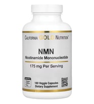 California Gold Nutrition, NMN, 175 mg , 180 Veggie Capsules.Abd Menşei (Renksiz)