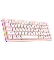 Rampage REBEL Pembe Low Profile RED SWITCH Mekanik Gaming Oyuncu Klavye US Layout Rainbow