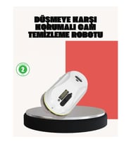 Çift Diskli Otomatik Cam Temizleme Robotu – UPS Destekli Düşme Koruması