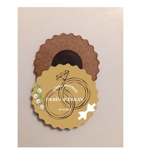 nikah hatırası ahşap magnet