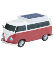 Kırmızı Vosvos Tasarımlı Solar Şarjlı Bluetooth Hoparlör 5W Güçlü Ses