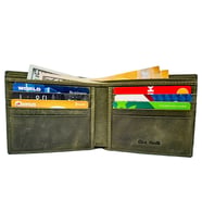 RİCH SMİTH ® GERÇEK DERİ CLASMAN KLASİK ERKEK CÜZDANI / 3913 YEŞİL (DUMANLI)