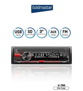 V700 Bt Bluetooth Radyo Oto Teyp (Siyah)