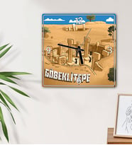 Göbeklitepe Tasarımlı Duvar Saati