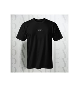 Göğüs Yazılı Unisex Yarım Kollu Bisiklet Yaka %100 Pamuk Oversize T-shirt