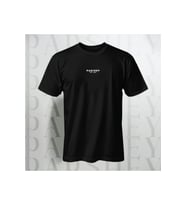Göğüs Yazılı Unisex Yarım Kollu Bisiklet Yaka %100 Pamuk Oversize T-shirt (Siyah)