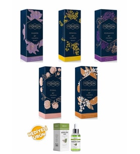 Pereja Kolonya 250 ml Cam Şişe 5 Li Set