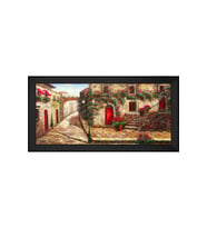 Manzara Temalı Kanvas Tablo 50 x 70 cm Siyah Çerçeve