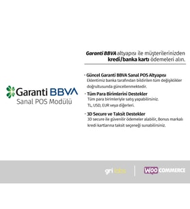 WooCommerce / Wordpress - Garanti BBVA Sanal POS Modülü