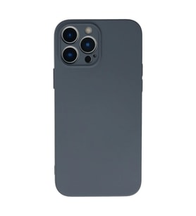 Apple iPhone 13 Pro Max Kılıf Nano içi Kadife Silikon - Gri