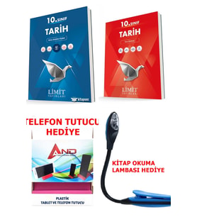 Limit Yayınları 2024-2025 Müfredat 10 Tarih Konu Anlatımı + Soru Bankası Geliştirici Mega Set Video Çözümlü (Çok Renkli)