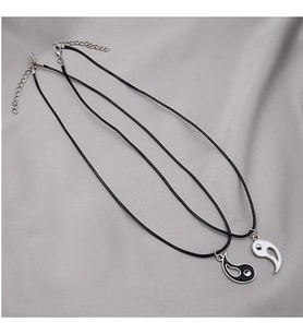 Best friends Ying Yang İkili Arkadaşlık sevgili Kolye