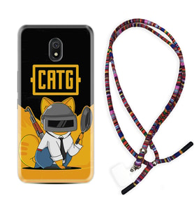 Xiaomi Redmi 8A 8 Pro 9C 9T 10C 11T Pro Kılıf Boyun Asklı Rasta Silikon Cat G 1677