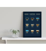 BK Home Coffee Tasarımlı Kanvas Tablo-14