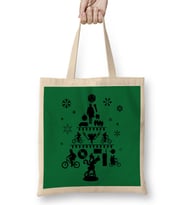 Stranger Things Christmas Tree Silhouette Bez Çanta Uzun Saplı