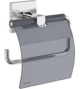 Vitra Root A44804 Kapaklı Tuvalet Kağıtlığı, Krom