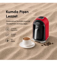 Emsan Kumda 5 Fincan Kapasiteli Türk Kahve Makinesi Ruby