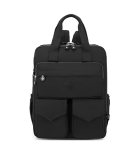 Büyük Boy Krinkıl Kumaş Sırt Çantası Smart Bags 1175 (Siyah)