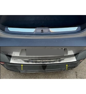 Peugeot 408 Krom Set 2022> 2 Parça Paslanmaz Çelik (Arka Tampon + Bagaj İç Eşiği)
