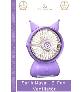 #Vantilatör Taşınabilir Sessiz Mini Ofis Seyahat Ergonomik Kademeli Şarjlı Masa El Fanı Vantilatör