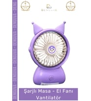 #Vantilatör Taşınabilir Sessiz Mini Ofis Seyahat Ergonomik Kademeli Şarjlı Masa El Fanı Vantilatör