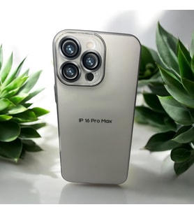 İPHONE 16 Pro Max Gri  Renk Lens Korumalı Kaliteli Silikon Telefon Kılıfı