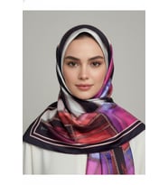 Halka Zincir Desenli Soft Eşarp Desen 1 Renk 5