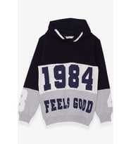 Breeze Erkek Çocuk Sweatshirt Baskılı 8-14 Yaş, Lacivert