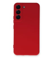 Galaxy S22 Kılıf Nano Içi Kadife Silikon - Kırmızı