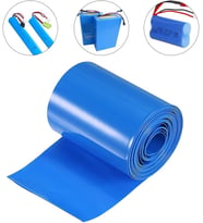 PVC Isı Büzülme Borusu, Mavi, 75 mm Çap, 3 Metre, Pil Yalıtımı için, 18650 Pil Kablo Kılıfı