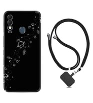 Tecno Spark 8T Kılıf Silikon Boyun Askılı İpli Desenli Silikon Planet 1620