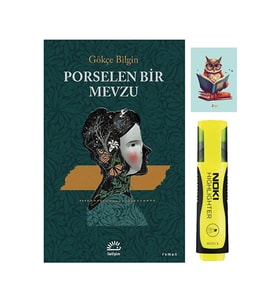 Porselen Bir Mevzu - Gökçe Bilgin 9789750530760 Sarı Fosforlu Kalem - Not Defterli Seti (Renksiz)