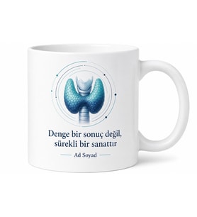 Endokrinoloji Uzmanına Hediye Hormon Dengesi Metabolizma Kupa Bardak Özel Tasarım