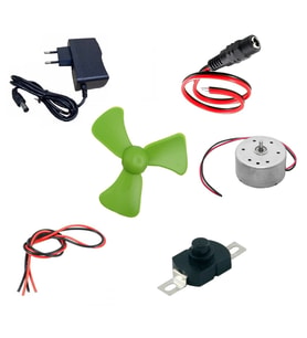 Adaptörlü Motor Pervane Anahtar Soketli Elektrik Deney Seti - Öğrenci Elektrik Devresi