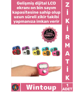 #Zikirmatik Silikon Ayarlanabilir Kayış Ergonomik Sayaçlı Dijital Hassas Elektronik Yüzük Zikirmatik