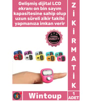 #Zikirmatik Silikon Ayarlanabilir Kayış Ergonomik Sayaçlı Dijital Hassas Elektronik Yüzük Zikirmatik