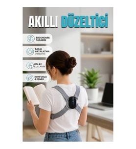 Titreşim Uyarılı Akıllı Dik Duruş Düzeltici Cihaz – Günlük Kullanım Destek Aparatı