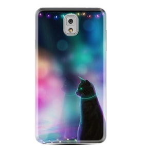 Samsung Note 3 4 5 8 9 20 Ultra 10 Lite Kılıf Desenli Silikon Window Cat 1787
