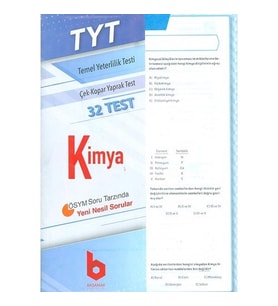 Basamak Yayınları Tyt Kimya Yaprak Test